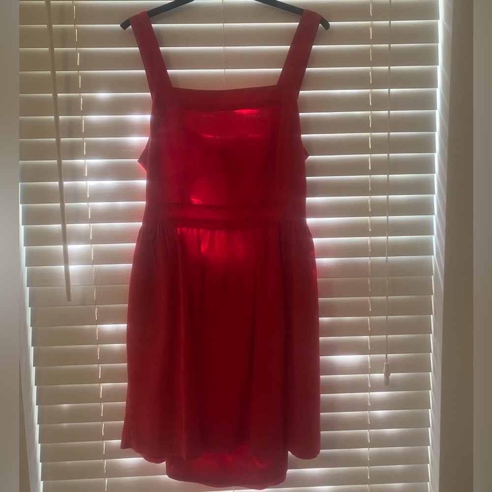 J.Crew Red Tie-back Sundress Mini size L